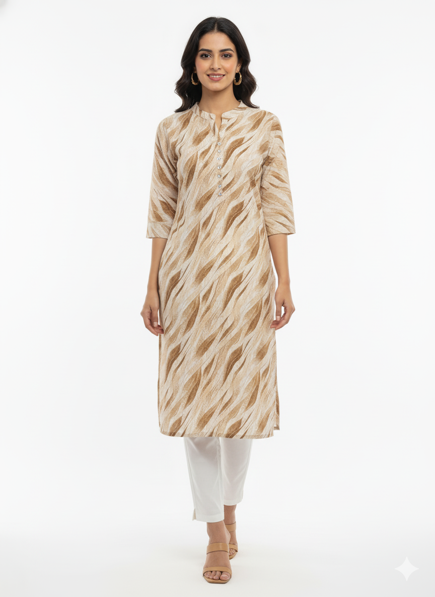 The "Desert Sands" Abstract Kurti