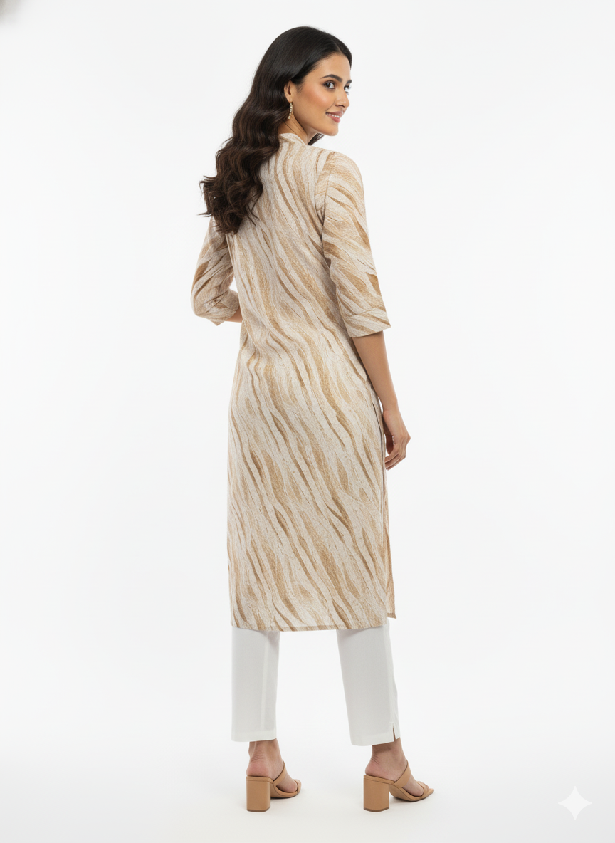 The "Desert Sands" Abstract Kurti