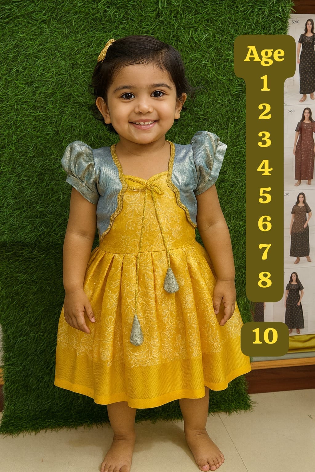 Frock With Coat Model Sleevles Frock